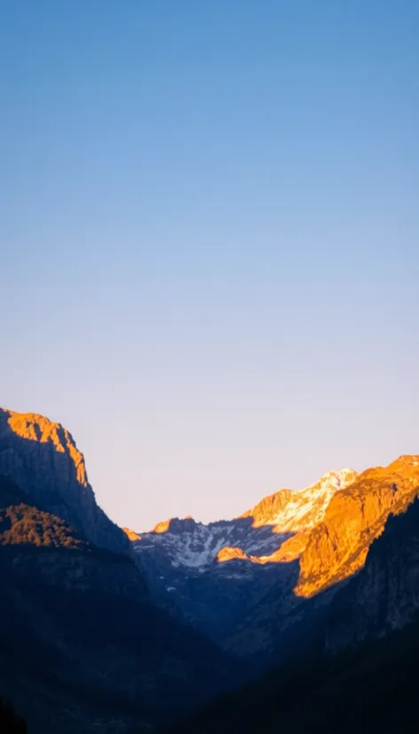 mountains blue sky