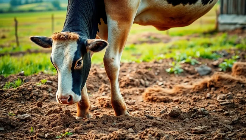 cow pooping