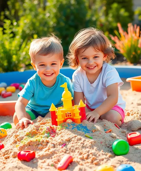 two kids one sandbox.