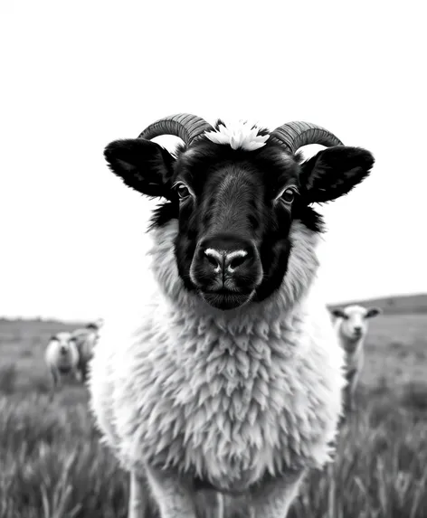 black and white sheep