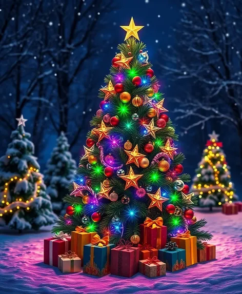 christmas tree with presents