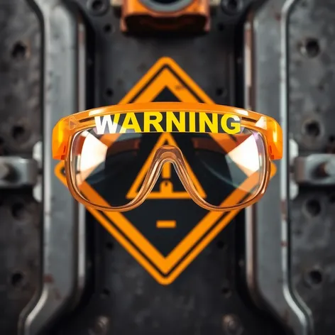 waer safety goggles sign