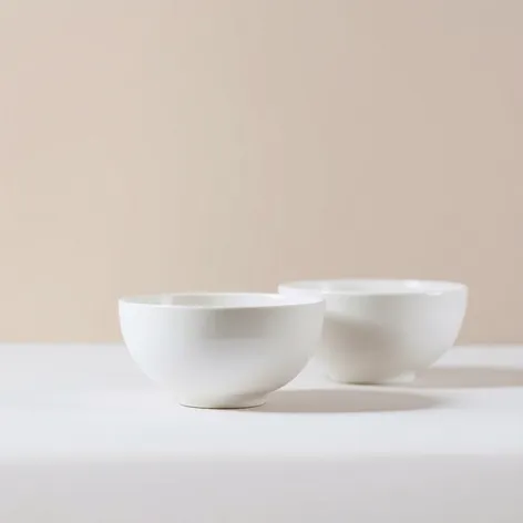 white bowls