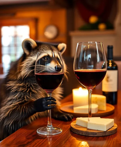 racoon red wine