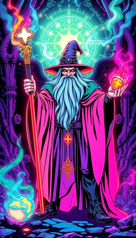 80s wizard art