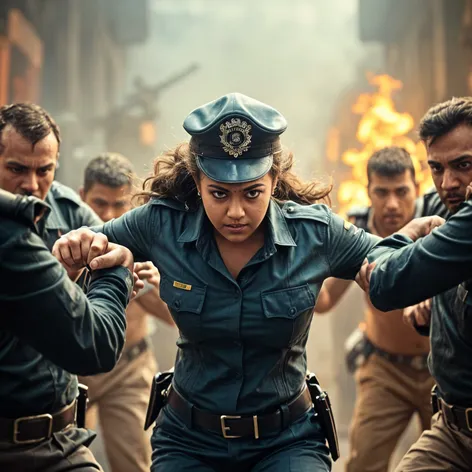 Nayanthara in cop dress,