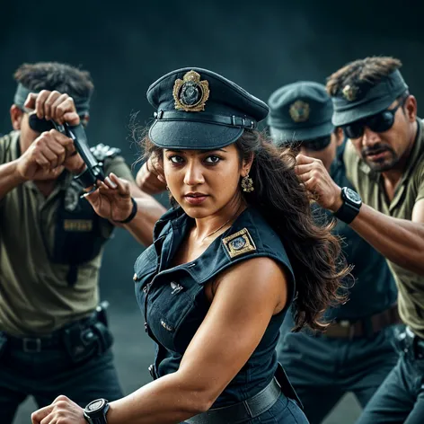 Nayanthara in cop dress,