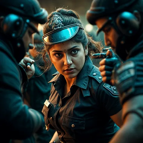 Nayanthara in cop dress,