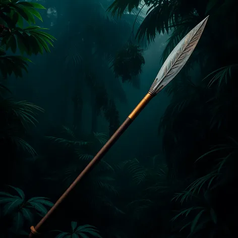 silhouette primitive taino spear