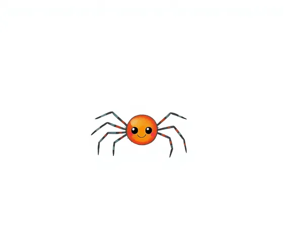 spider drawing easy