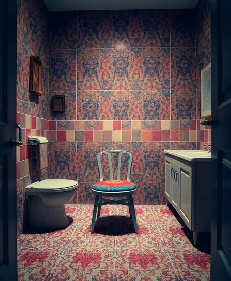 chair in bathroom