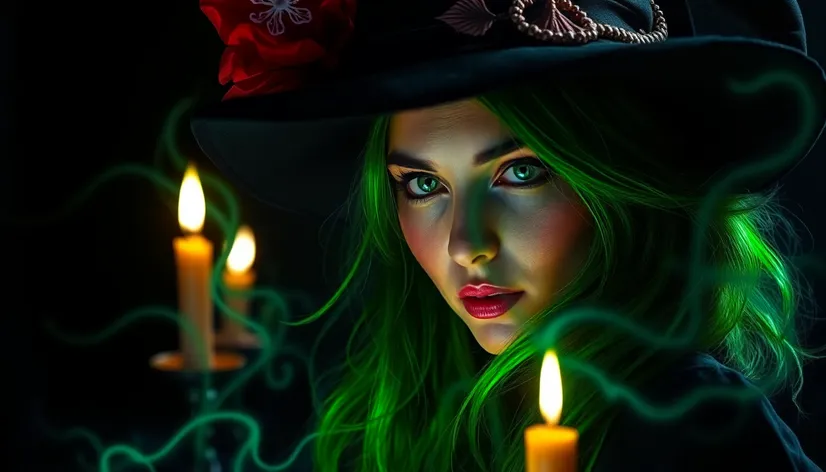 green hair witch