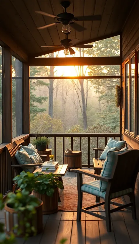 screened in porch furniture