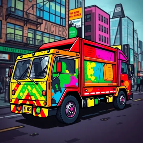 trash truck coloring page