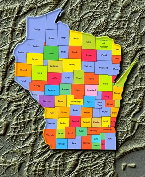 wisconsin counties map