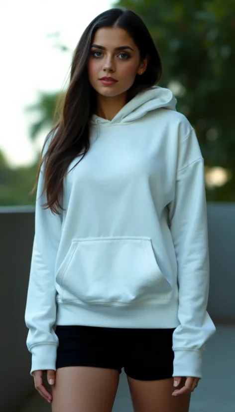 plain white hoodie