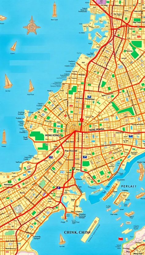 hong kong china map