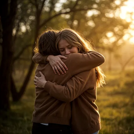 These two people hugging