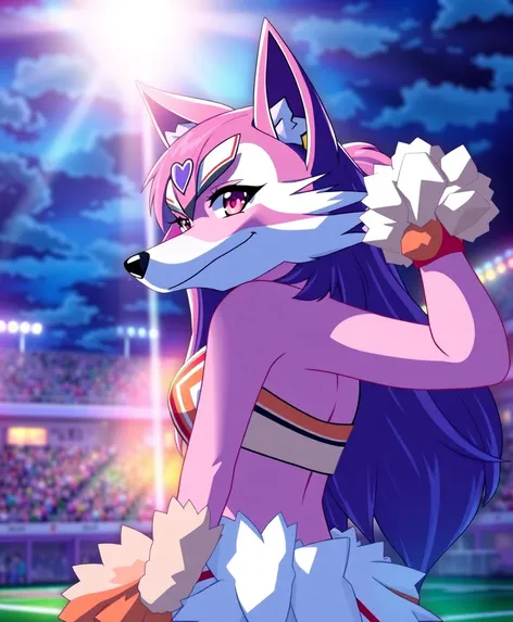 anime wolf cheerleader