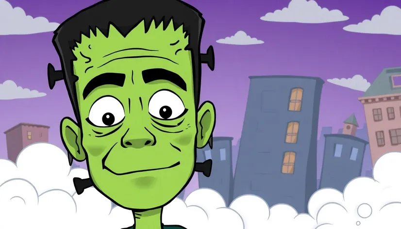 frankenstein cartoon