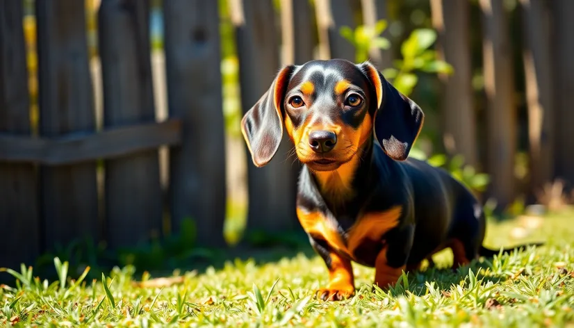 colored dachshund