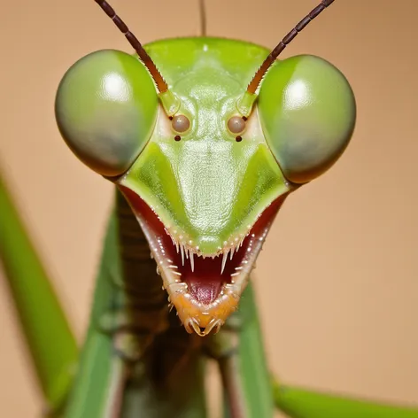 praying mantis face