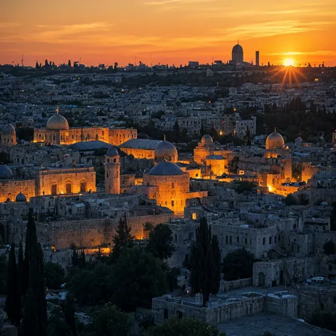 jerusalem sunset