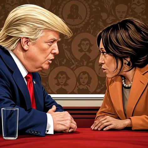 Donald Trump and Kamala