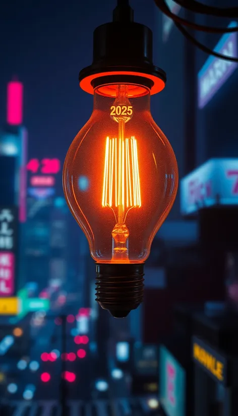 2025 light bulb text