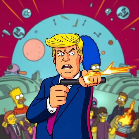 donald trump shot simpsons