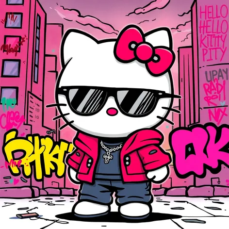 hello kitty gangsta