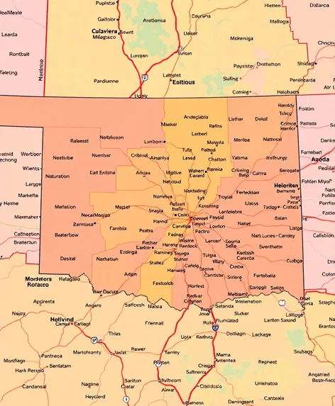 map of oklahoma with