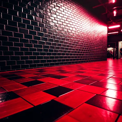 black and red tiles