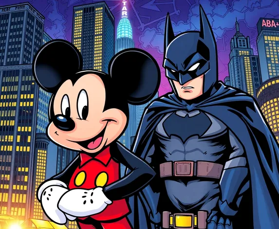 mickey mouse and batman