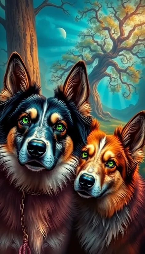 dogs with green eyes