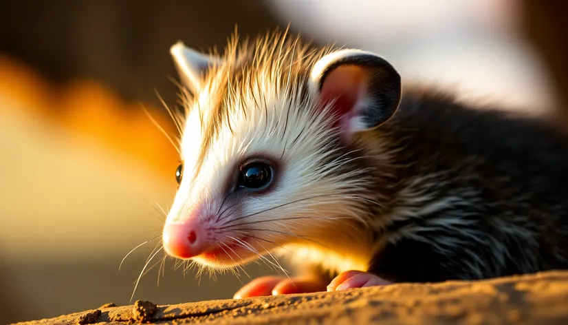 baby opossum