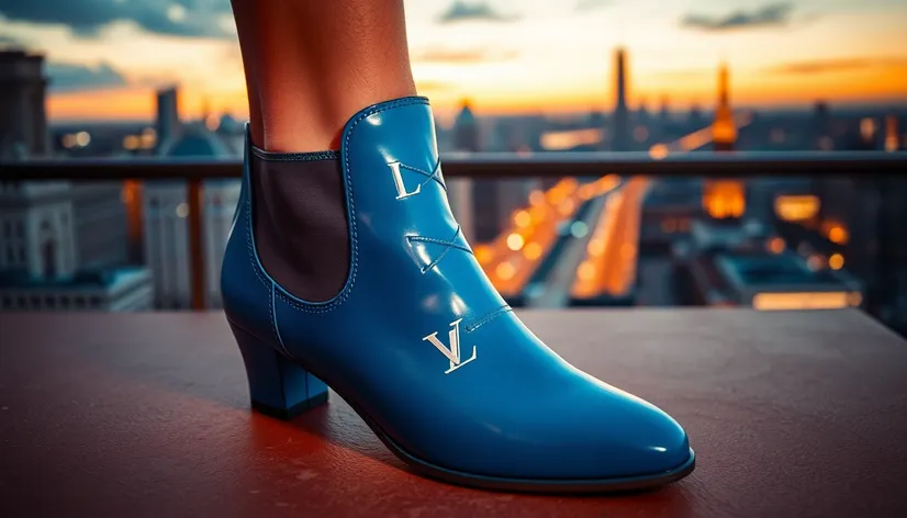 blue louis vuitton shoes