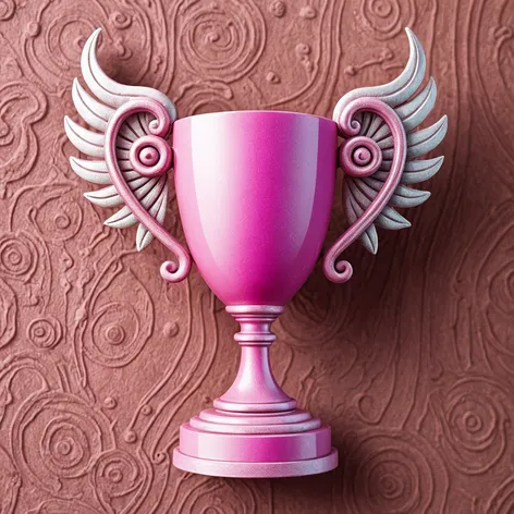 a big pink trophy