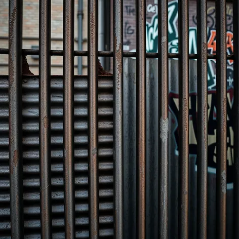 corrugated metal fence