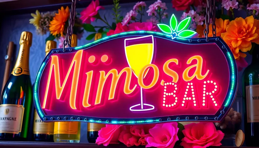 mimosa bar sign