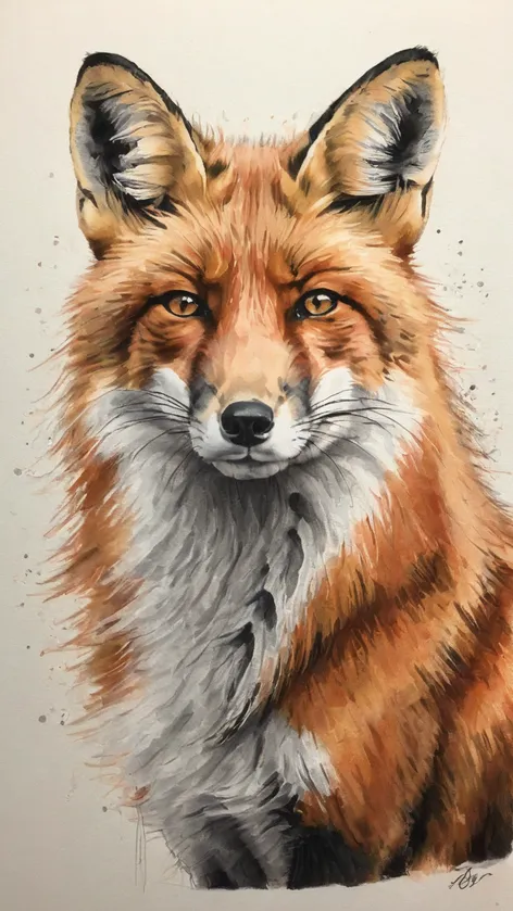 fox drawing