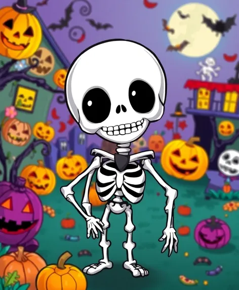 jack the skeleton coloring