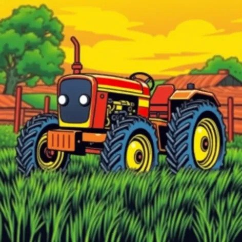 tractor coloring page