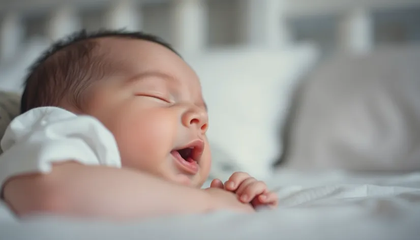 baby sleeping with mouth