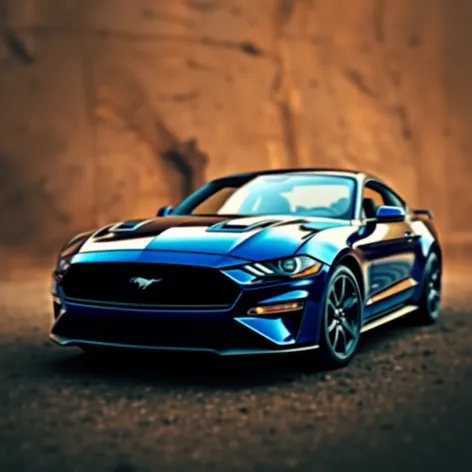 mustang navy blue