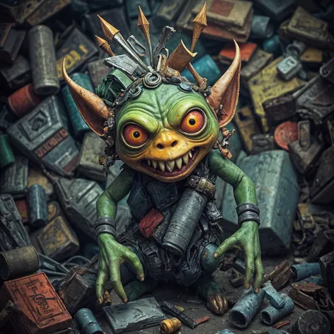 Trash goblin, creature made