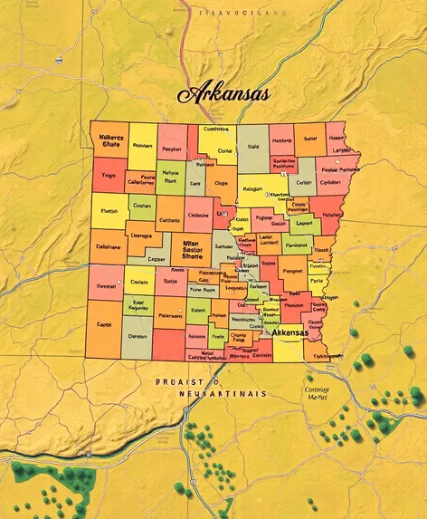 arkansas county maps