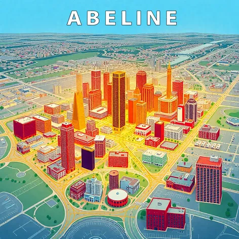 abilene texas map usa