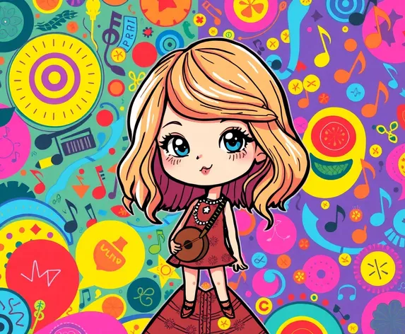 taylor swift cartoon wallpaper