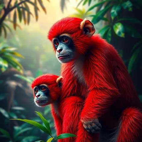 red butt monkeys